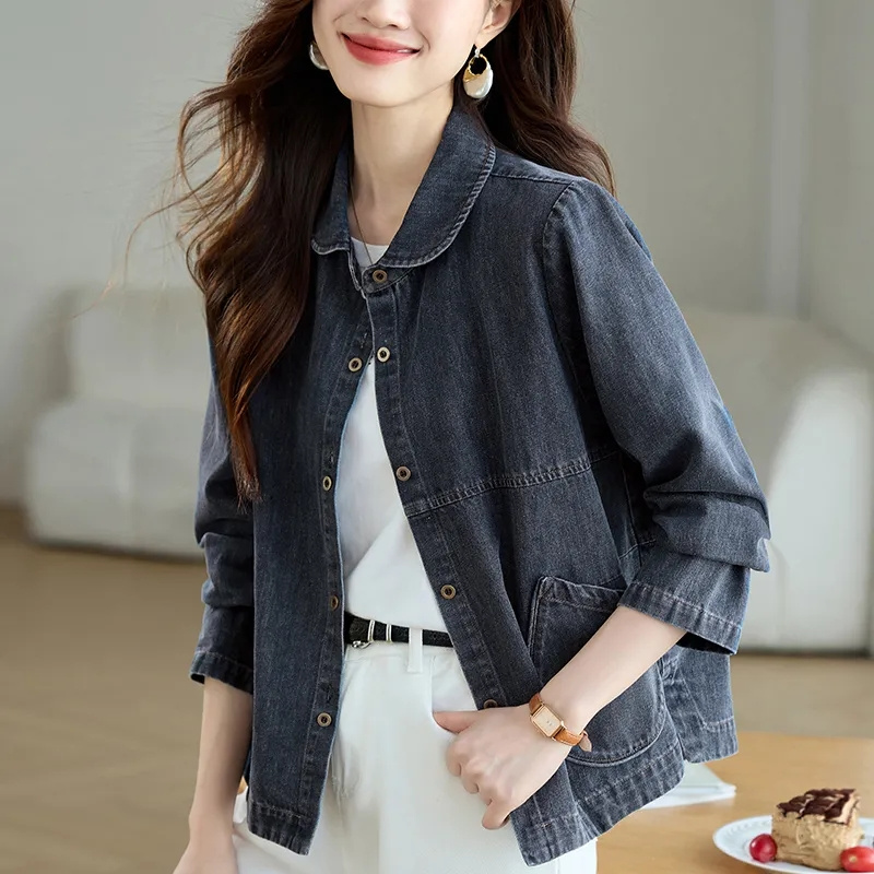 Down Jacket Packable - Women's Denim Jacket Coat 2026 Spring