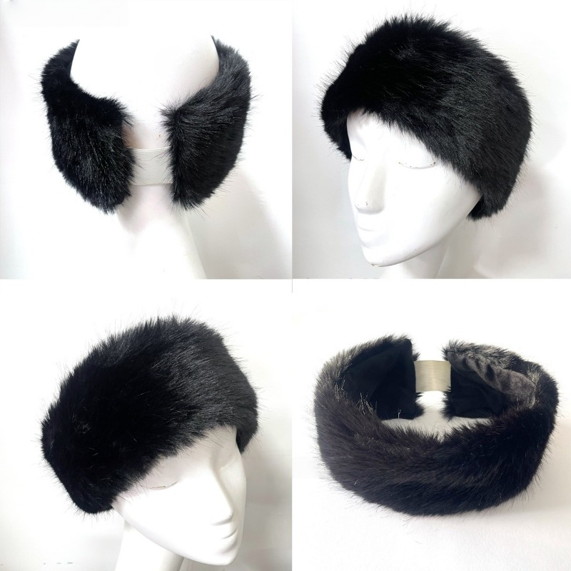 Wide Band Fur Headband Winter  - đánh giá và giá Fleece Ear Warmer Band