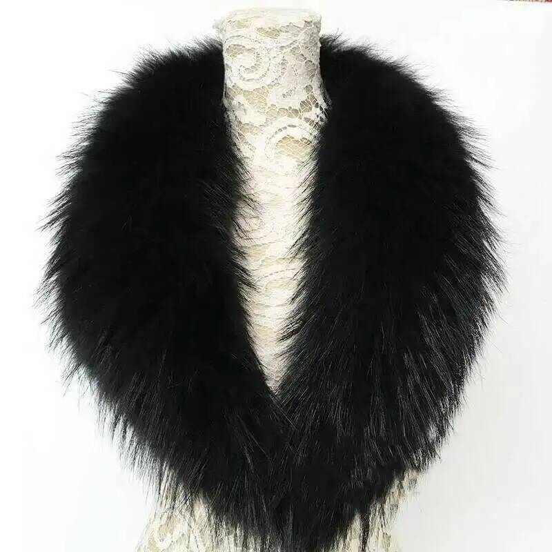 Natural Raccoon Fur Collar Rea - đánh giá và giá Shawl Wrap Winter