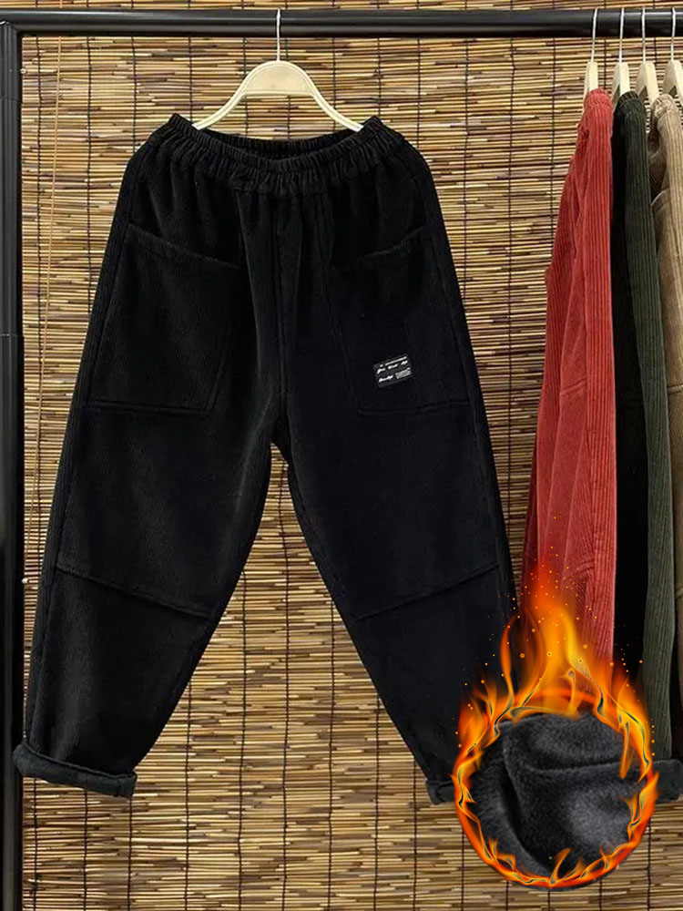 Casual Plus Velvet Womens Hare - đánh giá và giá Corduroy Pant Warm