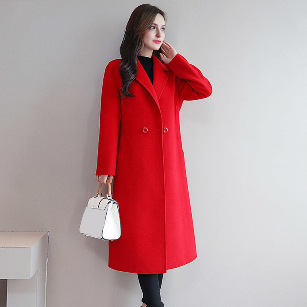 Women Wool Coat Solid Color Lo - đánh giá và giá Wool Coat Peacoat