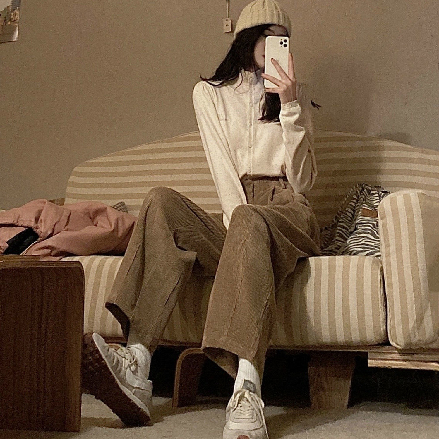 ỐNg RộNg Quần Ren Nữ Thẩm Mỹ Q - đánh giá và giá Corduroy Pant Warm