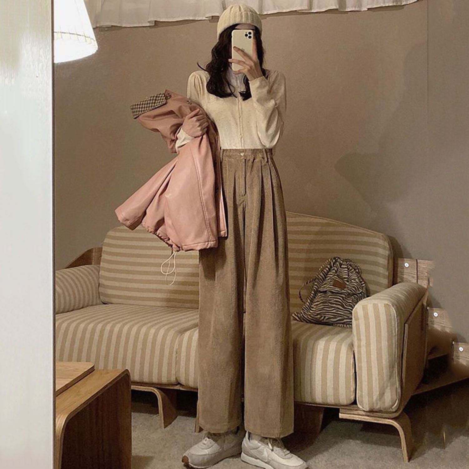 ỐNg RộNg Quần Ren Nữ Thẩm Mỹ Q - đánh giá và giá Corduroy Pant Warm