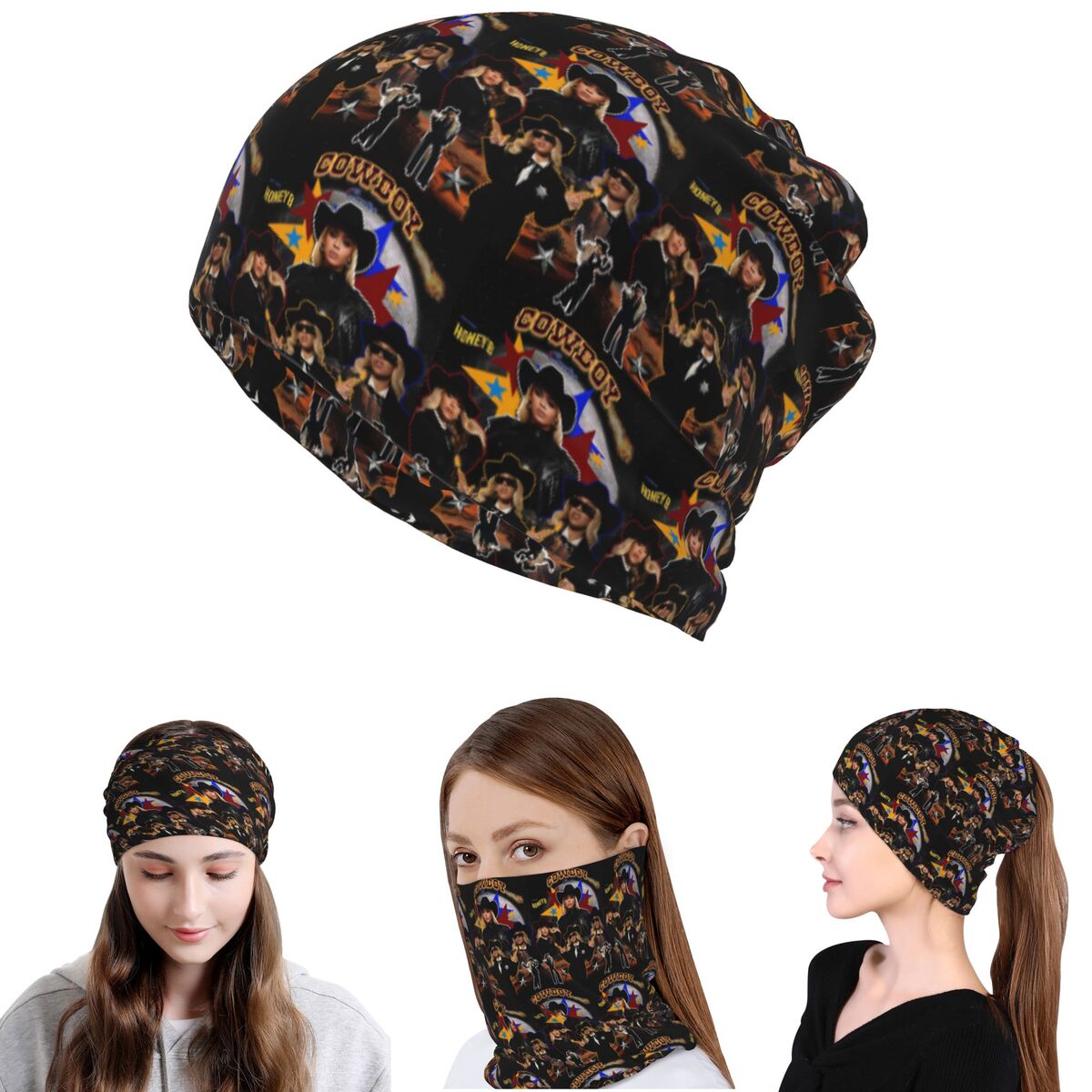 Cowboy Carter Beyonce New Albu - đánh giá và giá Knit Beanie Hat Warm