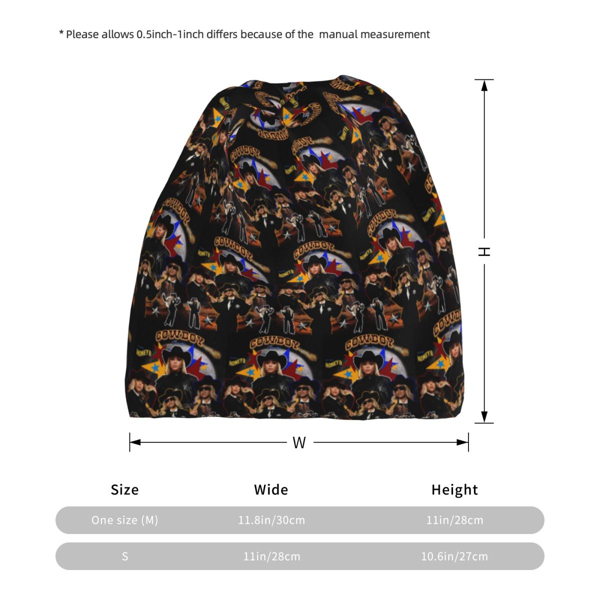 Cowboy Carter Beyonce New Albu - đánh giá và giá Knit Beanie Hat Warm