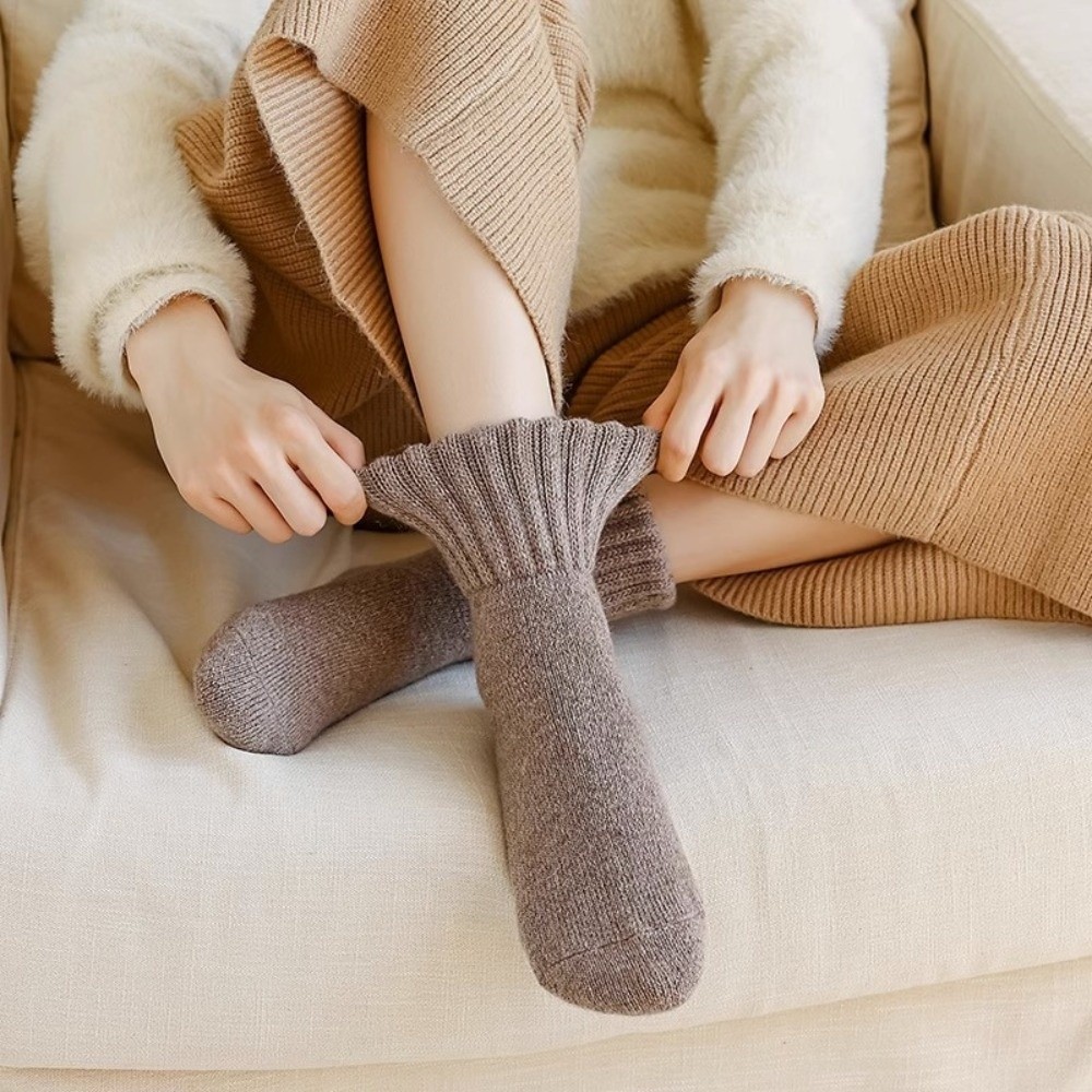 Creative Solid Color Thickened - đánh giá và giá Thermal Sock Wool