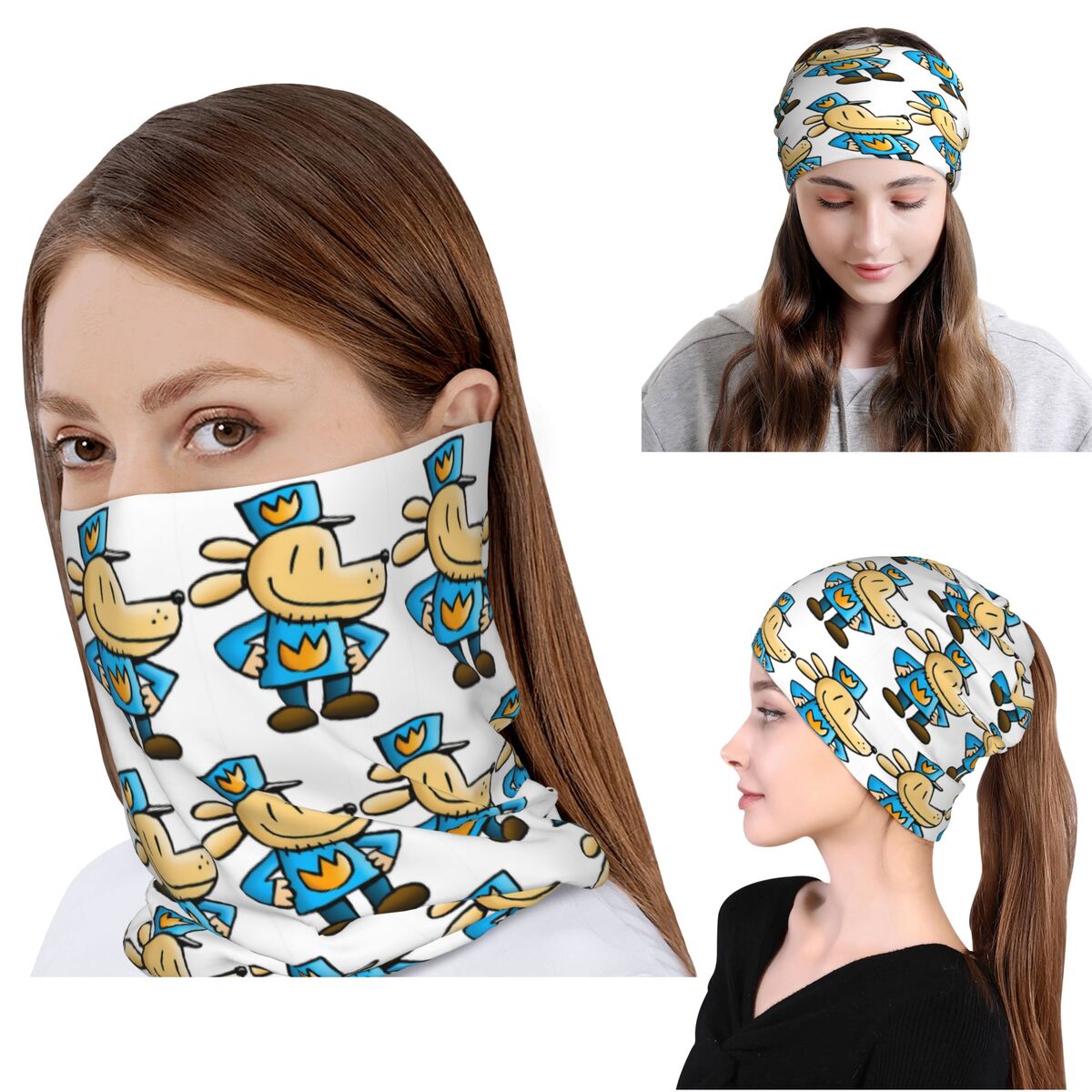 Dog Man Comedic Graphic Novel  - đánh giá và giá Knit Beanie Hat Warm