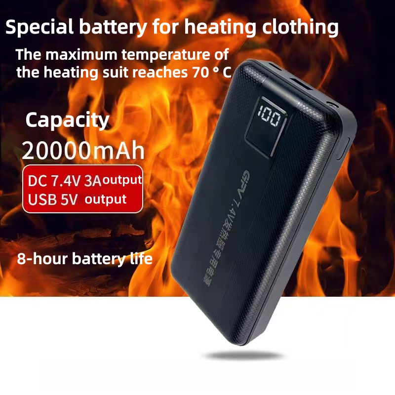 New Large Capacity 7.4V/3A/160 - đánh giá và giá Heated Vest Battery