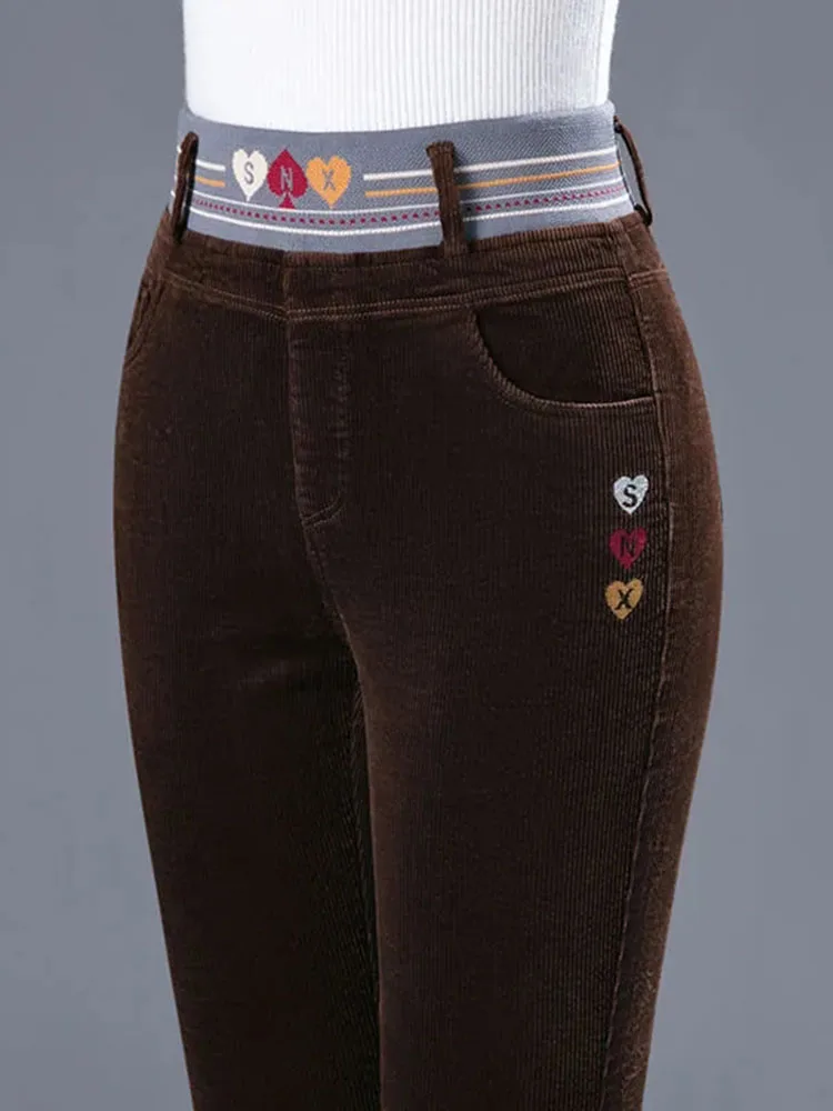 Winter Thicken Plush Lined Pen - đánh giá và giá Corduroy Pant Warm